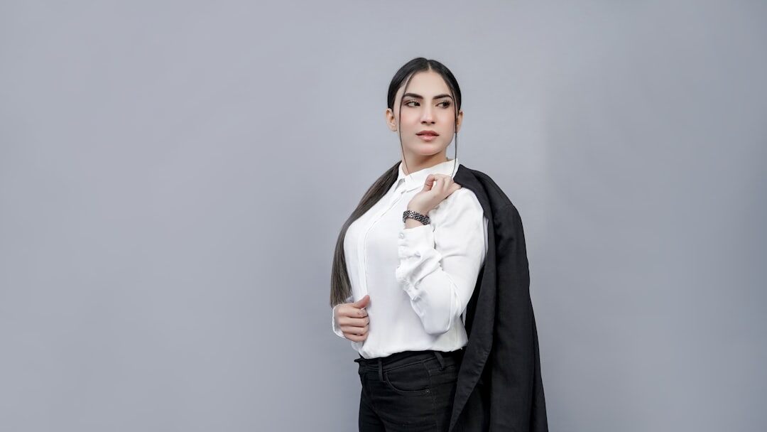 Studio portrait of a confident businesswoman in professional attire